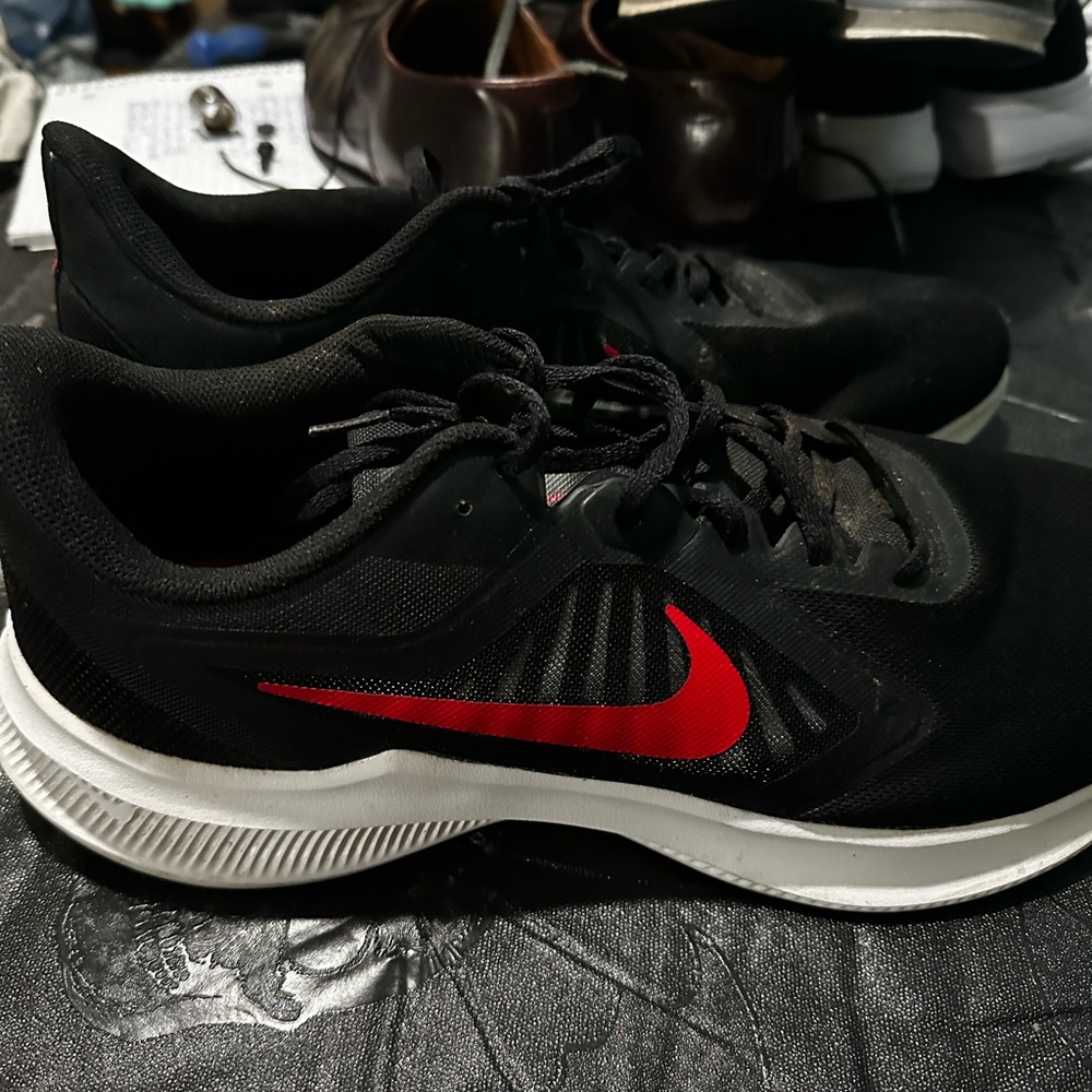 Nike Black and Red Athletic Shoes